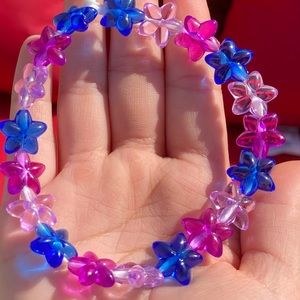 Cute multi colored flower bracelet